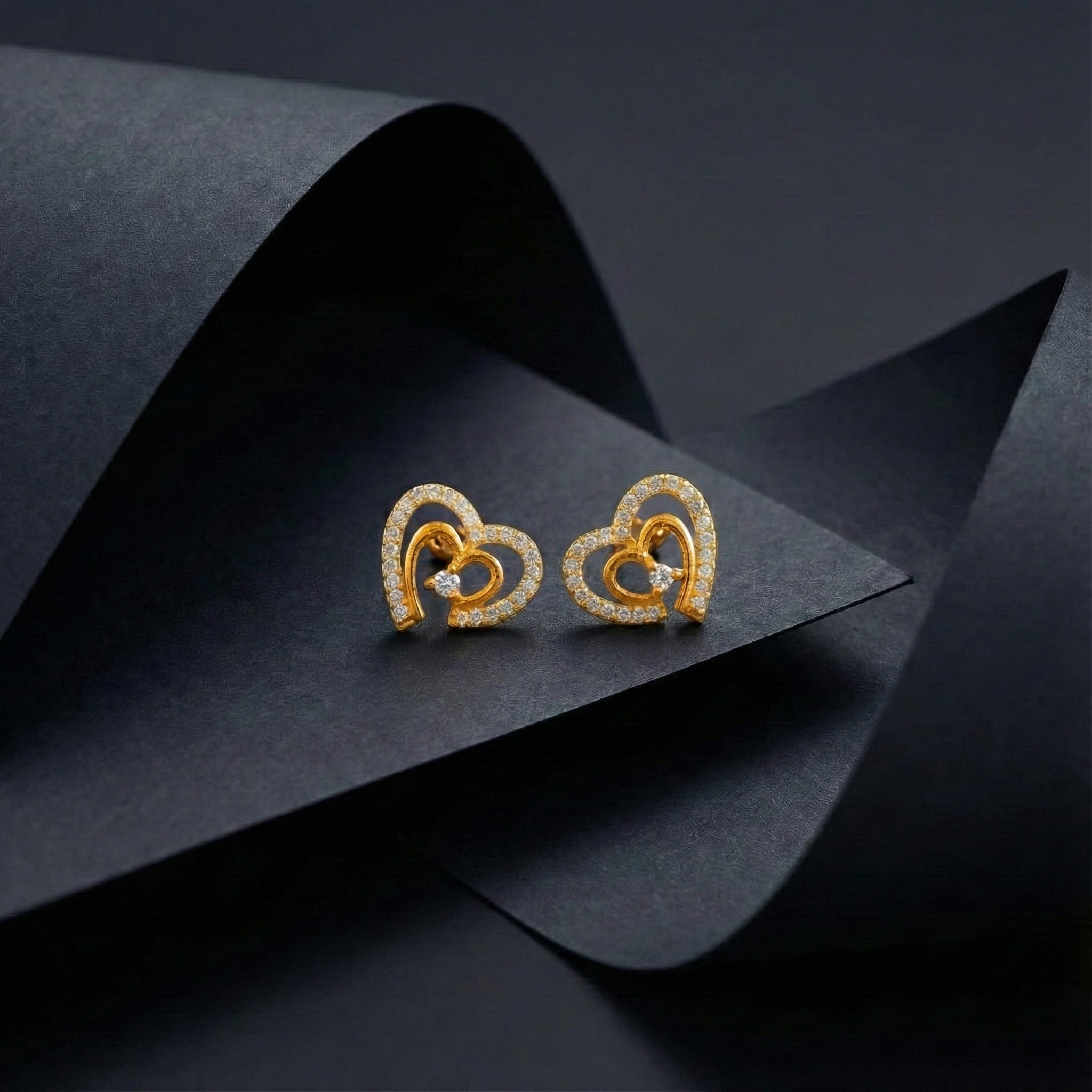 Twin Heart Earrings