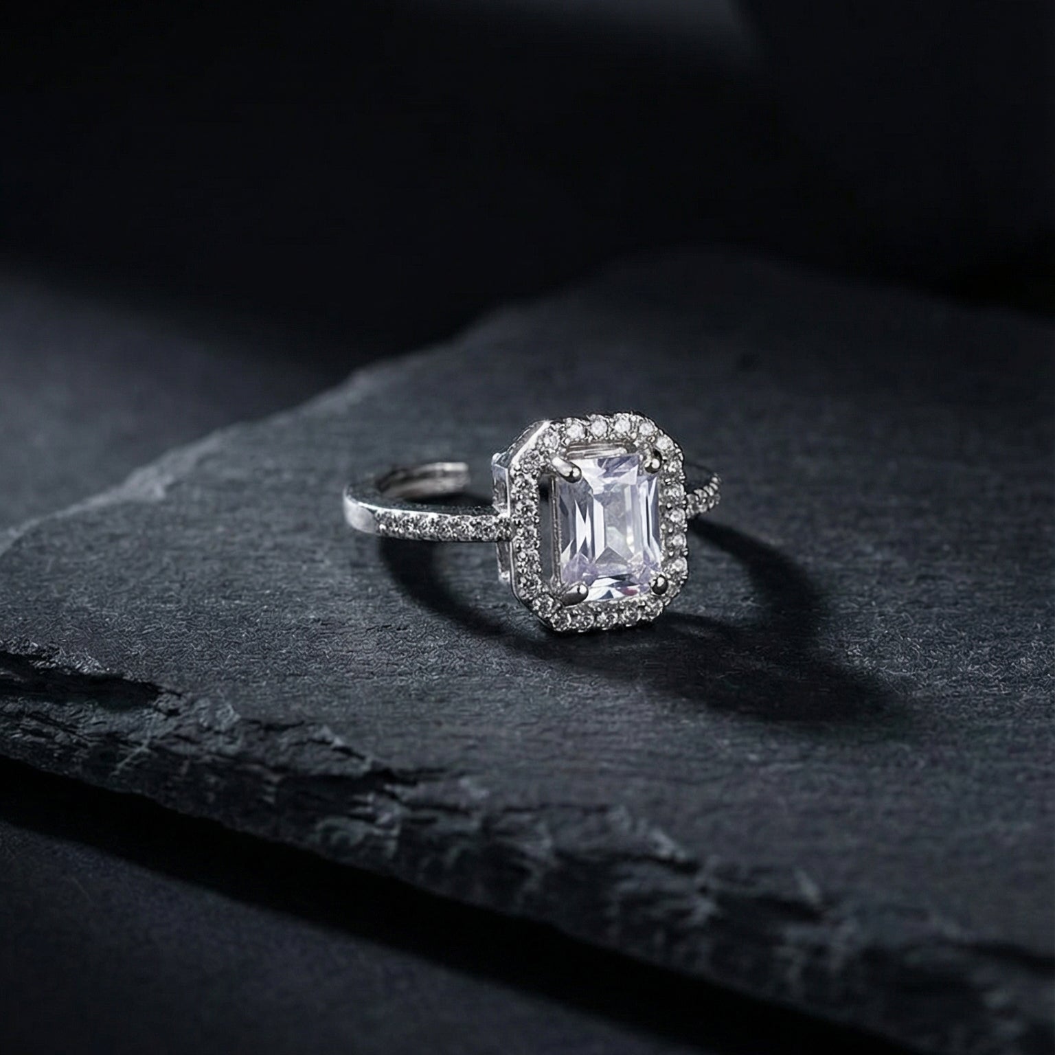 Crystal Emerald Ring