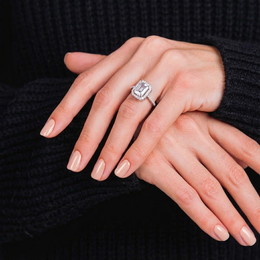 Crystal Emerald Ring