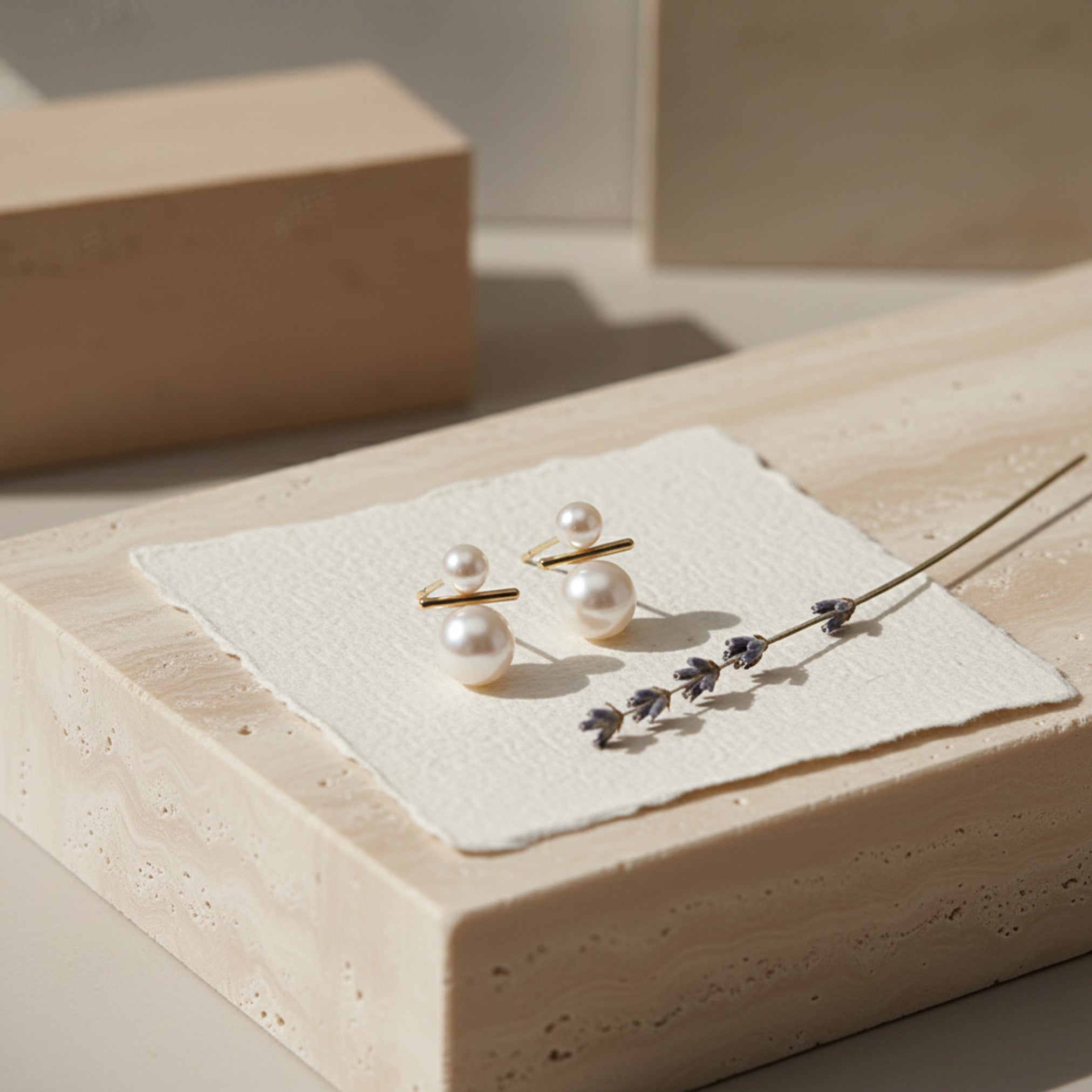 Duo Pearl Studs