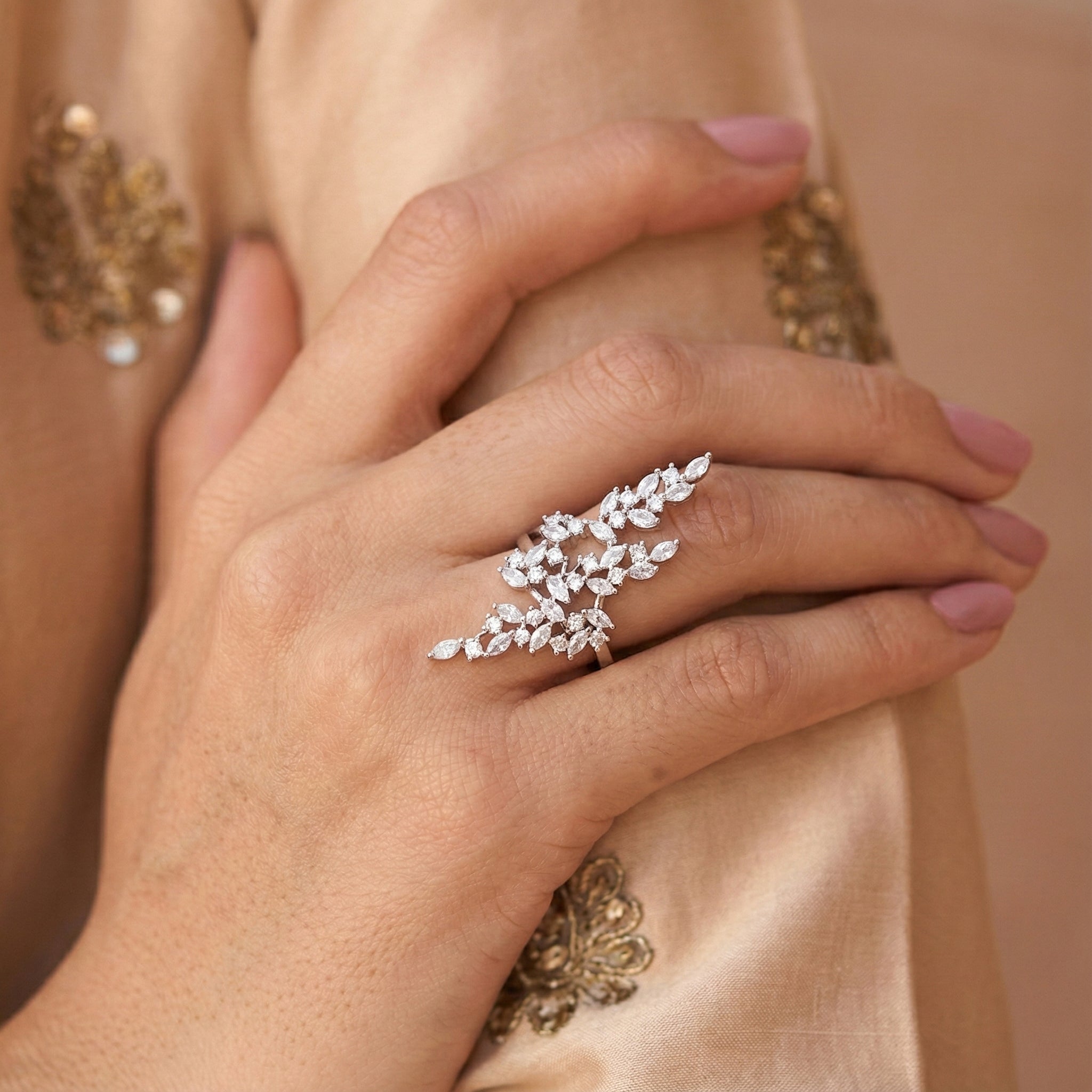 Crystal Ivy Ring