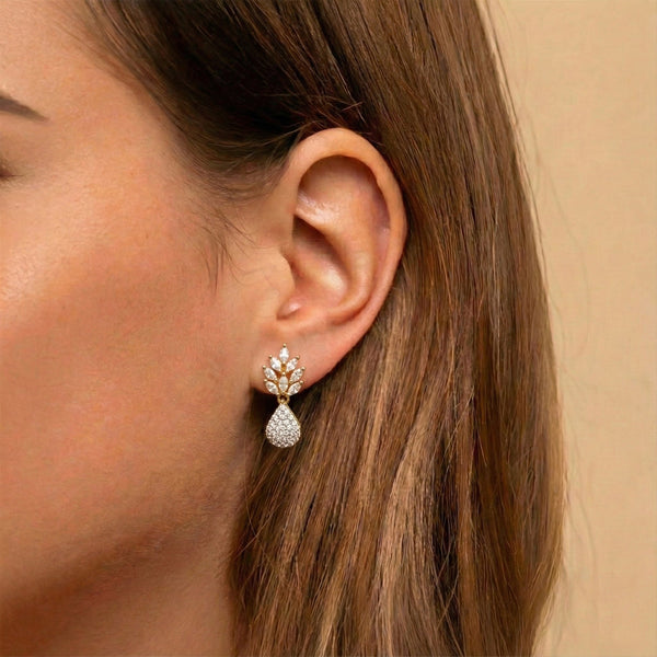 Diamond Teardrop Earrings