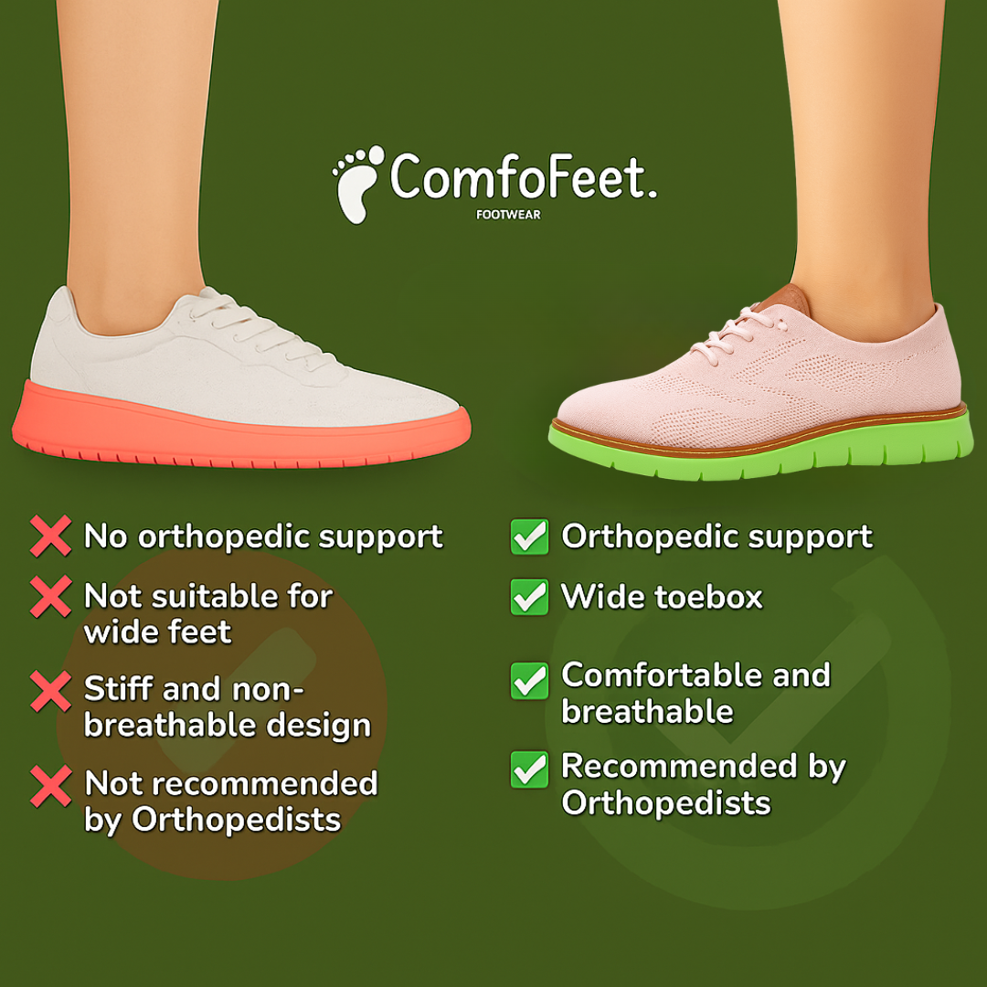 Say goodbye to stiff, narrow shoes